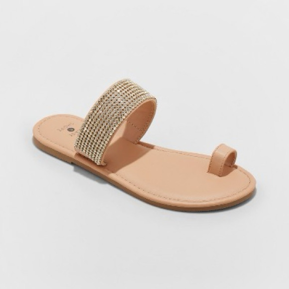 Shade and Shore rhinestone sandals